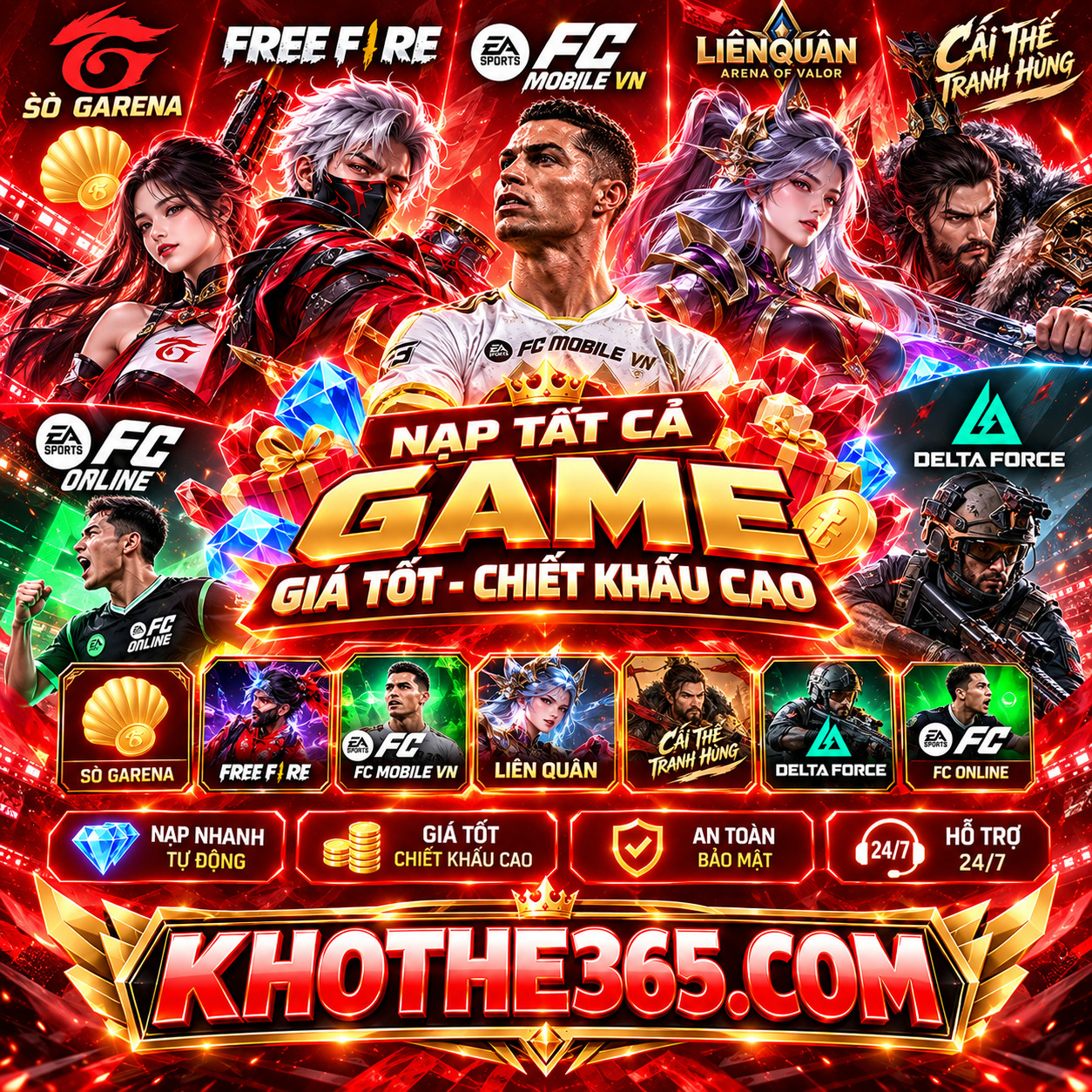 Nạp Sò Garena ( Nhanh 3s )